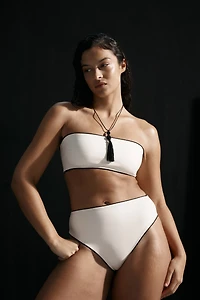 Culotte de bikini échancrée