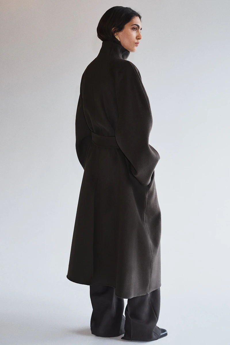 Manteau grande taille en laine