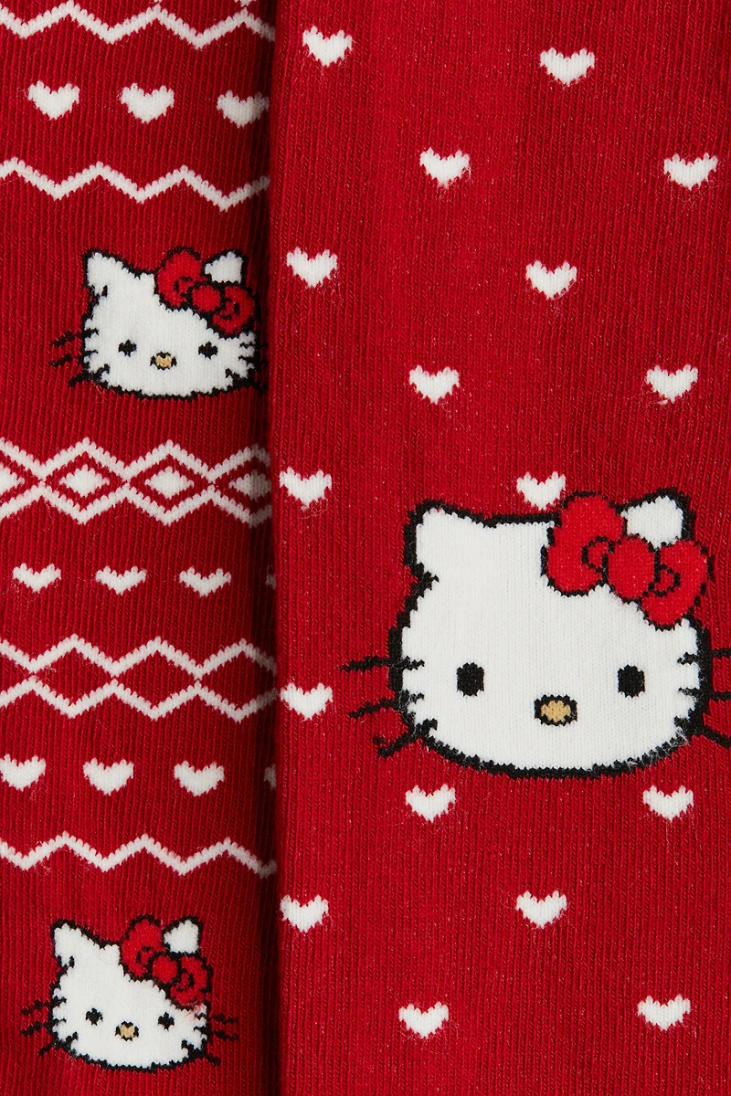 Lot de 2 collants en tricot jacquard