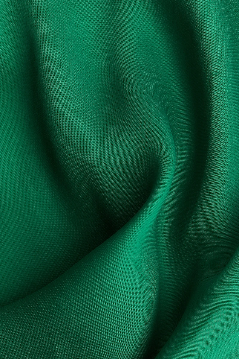 Flared satin dress