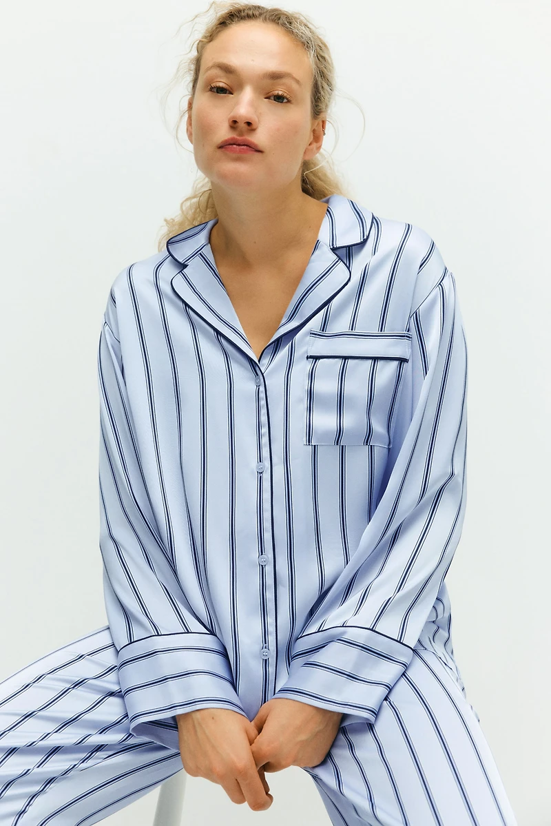 MAMA Before & After Satin Pajamas