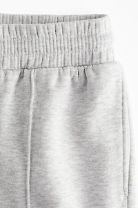 Wide-Leg Crease-Front Sweatpants