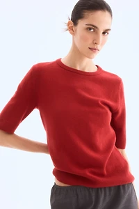 Fine-Knit Cashmere Top
