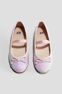 Appliquéd Ballet Flats