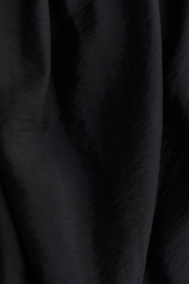 Balloon-Sleeved Tunic Dress