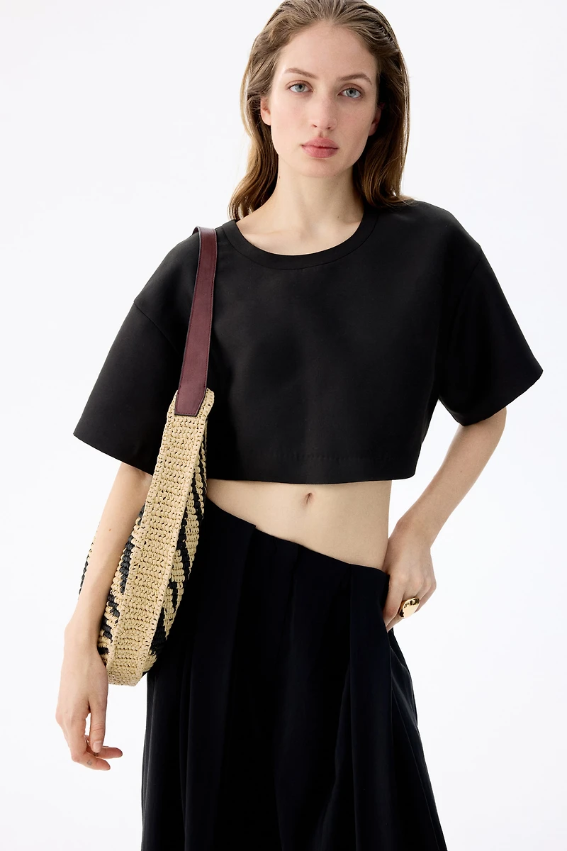 Straw Shoulder Bag
