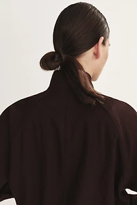 Veste grande taille en lin mélangé