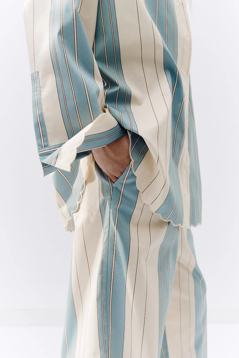 Chemise ample en popeline