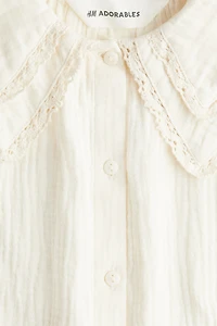 Cotton muslin romper suit