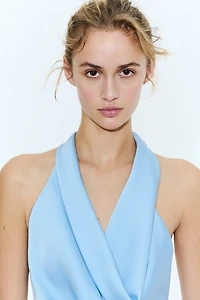 Cowl-Neck Dress