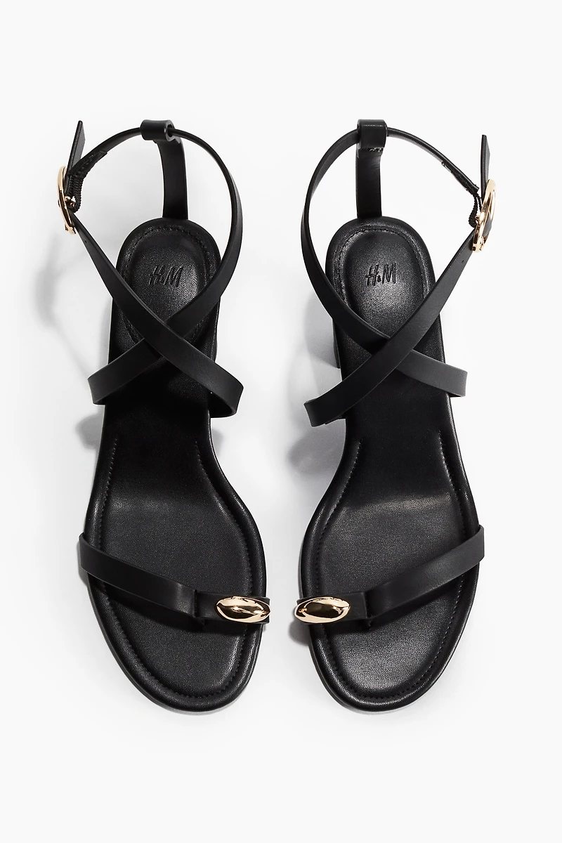 Block-Heeled Sandals