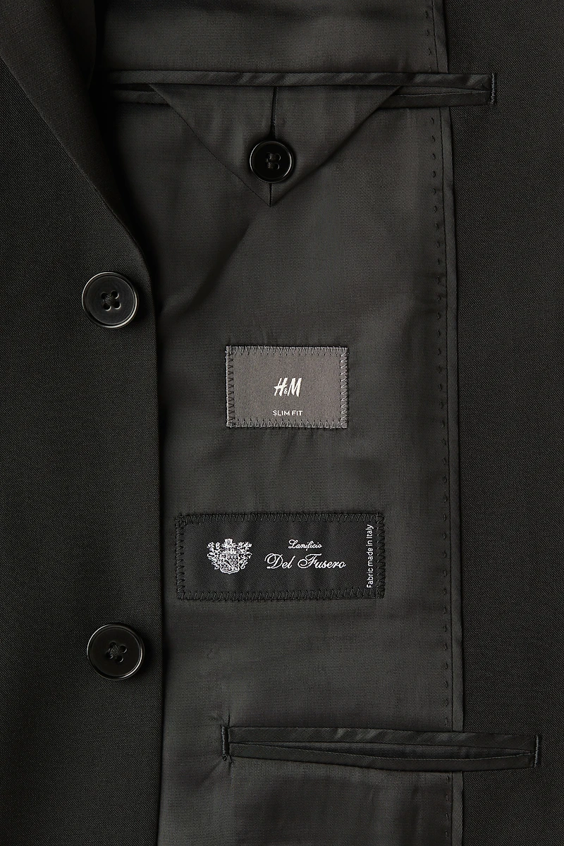 Slim Fit Wool-Blend Jacket