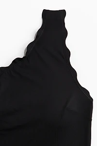 Padded-Cup One-Shoulder Swimsuit