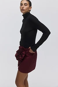 Appliquéd Mini Skirt