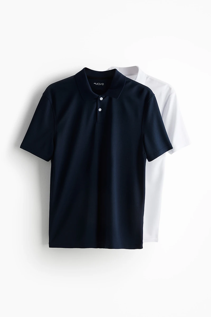 2-pack Regular Fit Sports Polo Shirts DryMove™