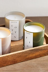 Bougie parfumée dans un pot en verre