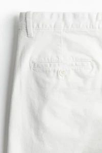 Regular Fit Cropped Cotton Chinos