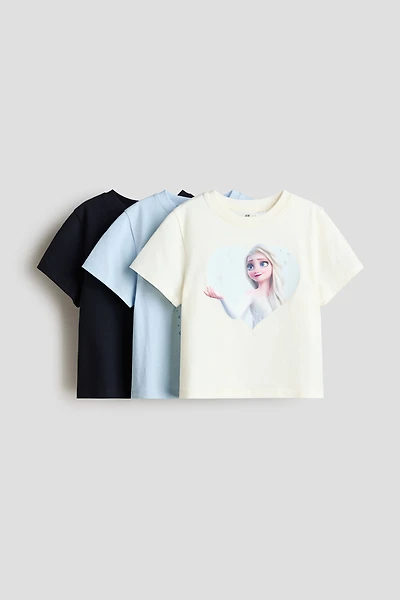 3-pack Printed Jersey Tops