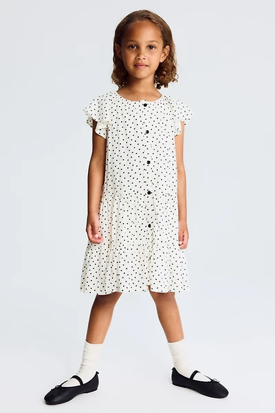 Patterned Viscose Dress