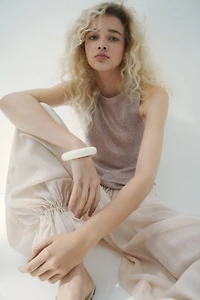 Metallic Knit Top