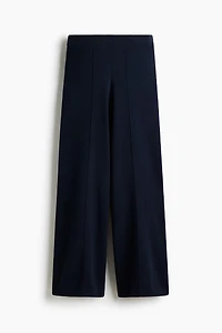 Wide-Leg Fine-Knit Pants