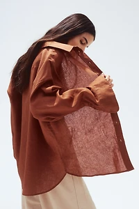 Oversized Linen Shirt