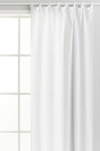 Rideau large en mousseline de coton