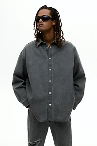 Oversized-Fit Denim Shirt