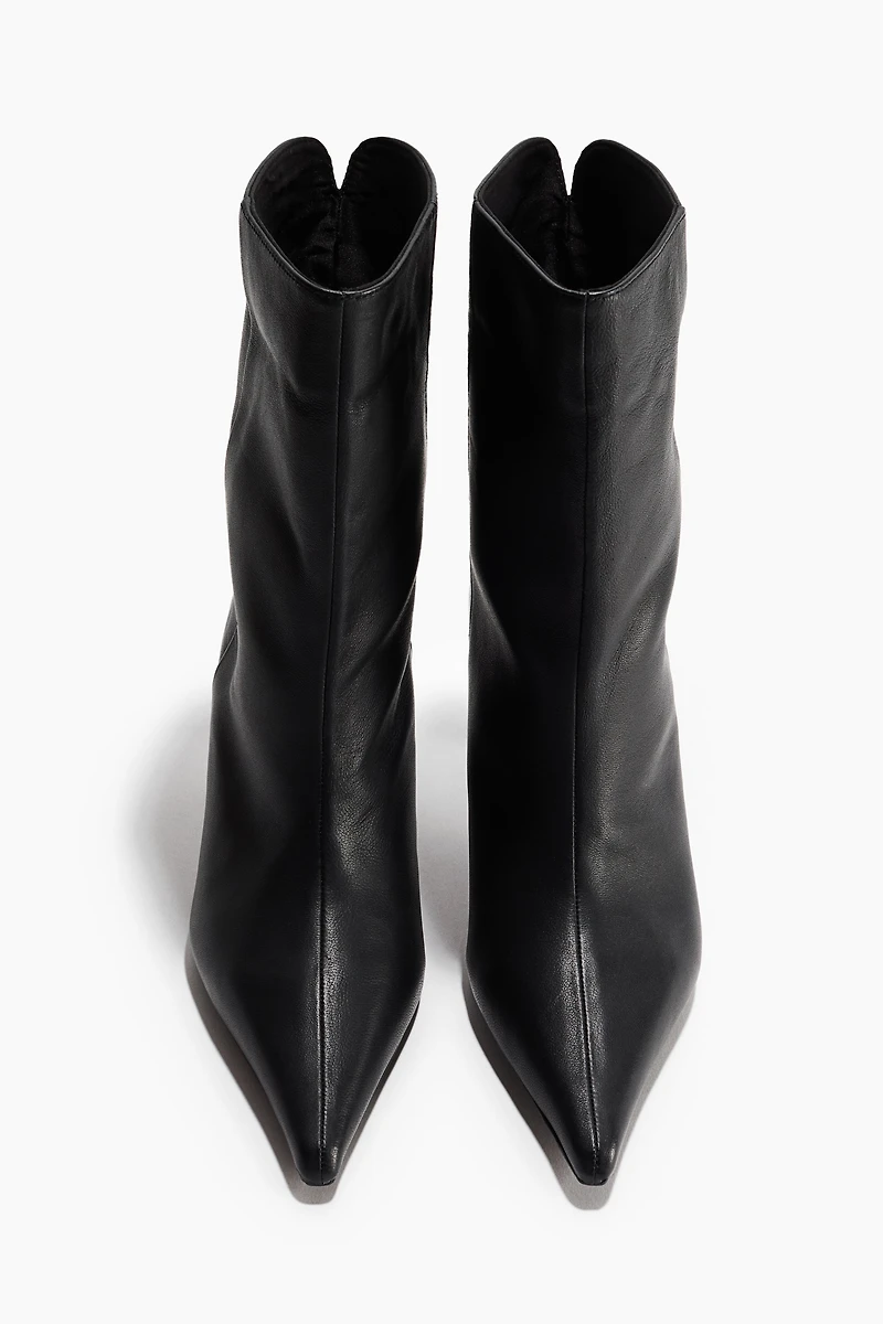 Heeled Leather Boots
