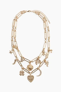 Double-Strand Charm Necklace