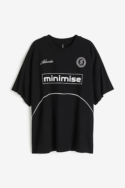 Oversized Motif-detail T-shirt