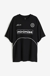 Oversized Motif-detail T-shirt