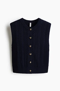 Cable-Knit Sweater Vest