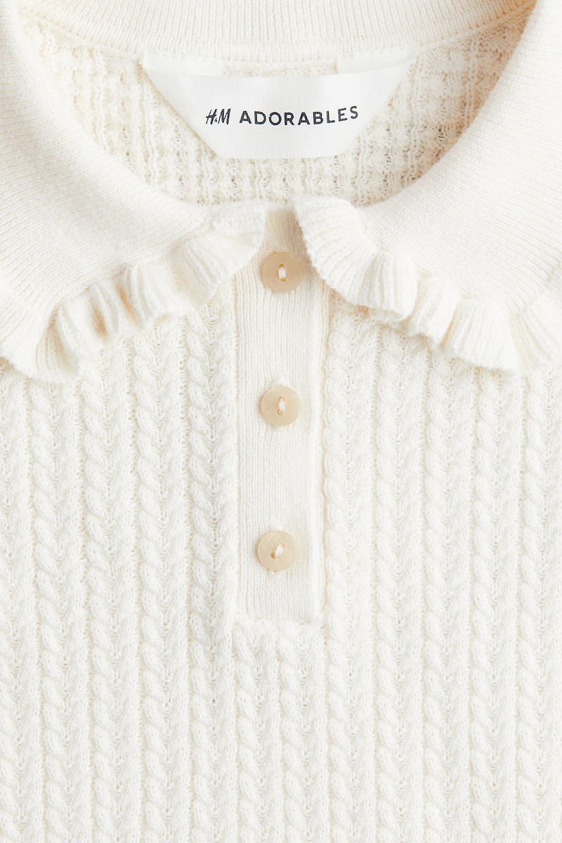 Cable-Knit Cotton Top