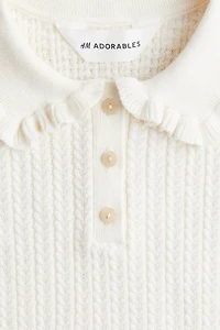 Cable-Knit Cotton Top