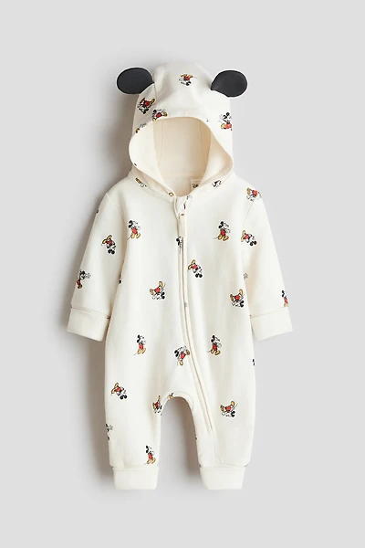 Printed Sweatshirt Jumpsuit