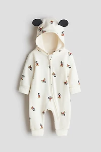 Printed Sweatshirt Jumpsuit