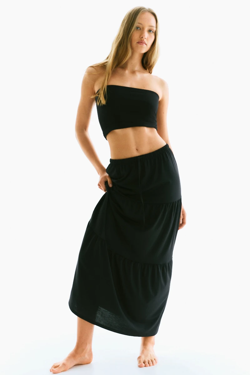 Tiered Maxi Skirt