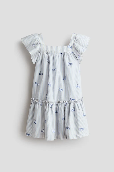 Robe évasée en coton