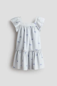Robe évasée en coton