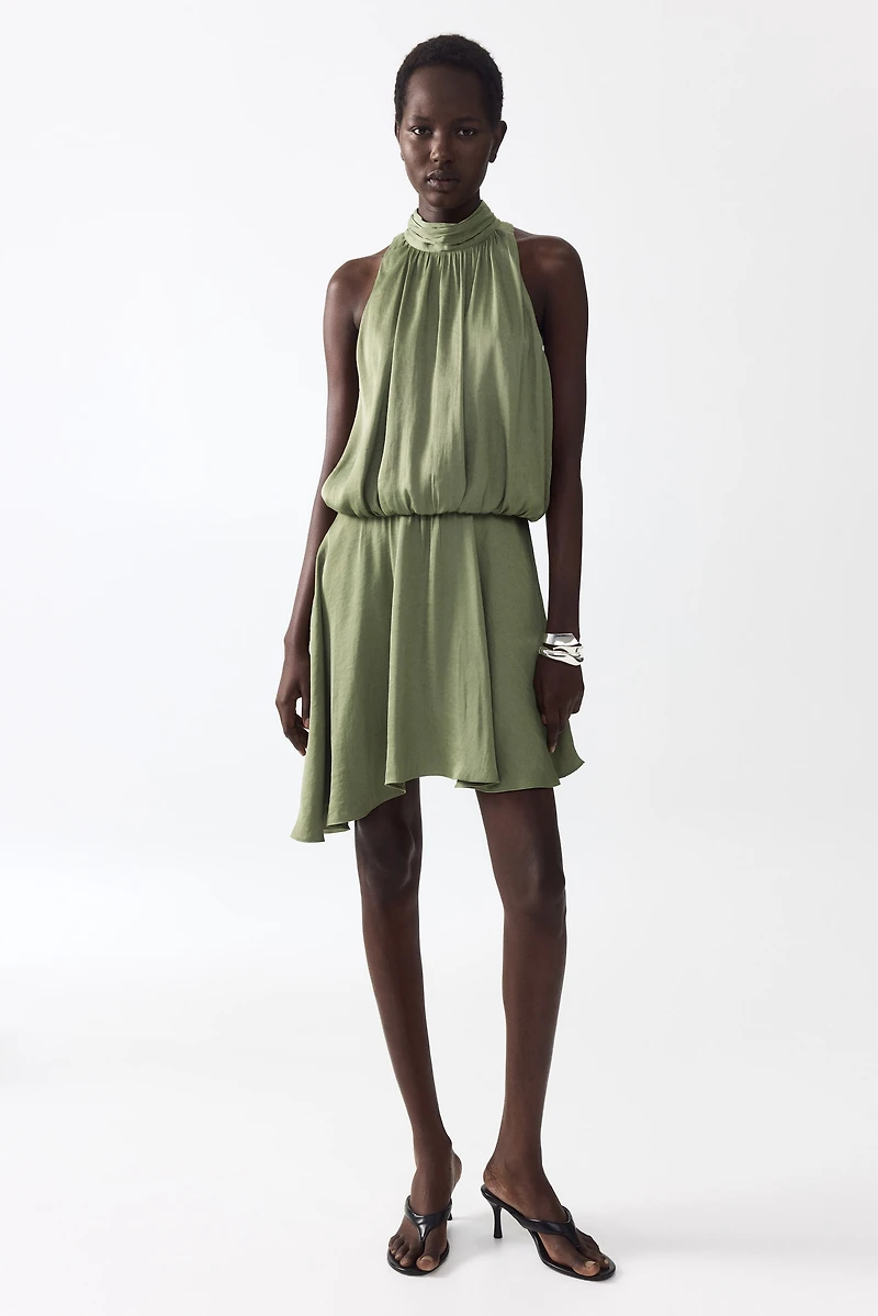 Dress with Asymmetric Skirt