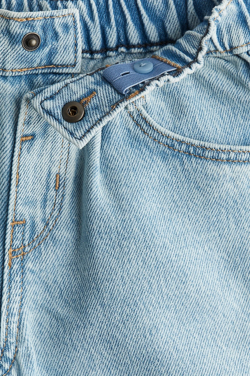 Knee-length Denim Shorts