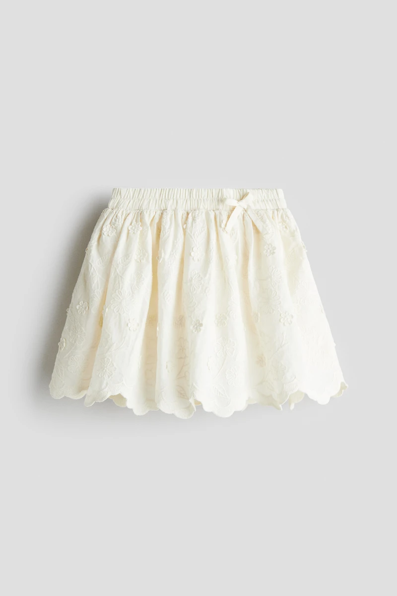 Embroidered Cotton Skirt