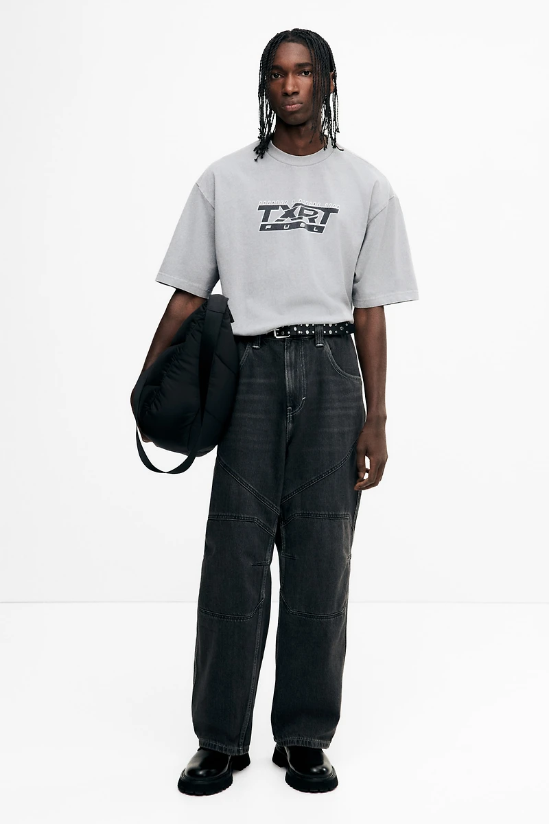 T-shirt délavé ample