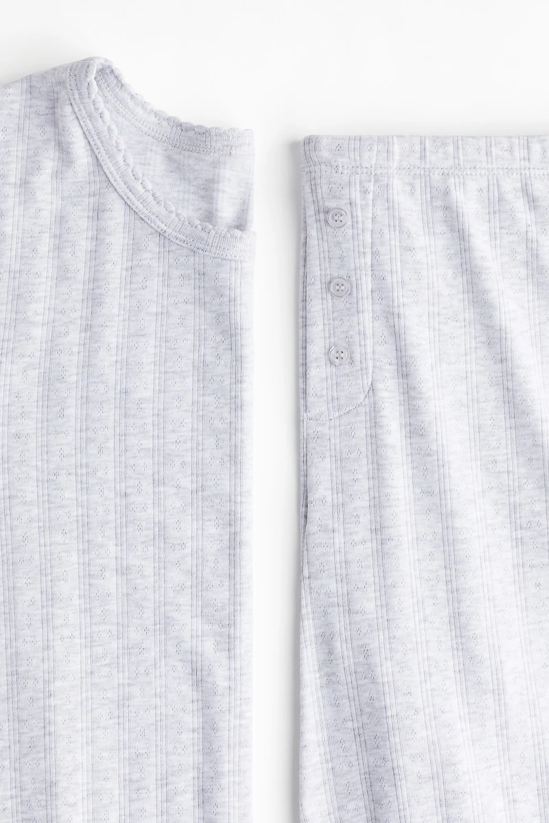 Pointelle Jersey Pajamas