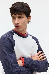 Regular-Fit Waffled Jersey Shirt