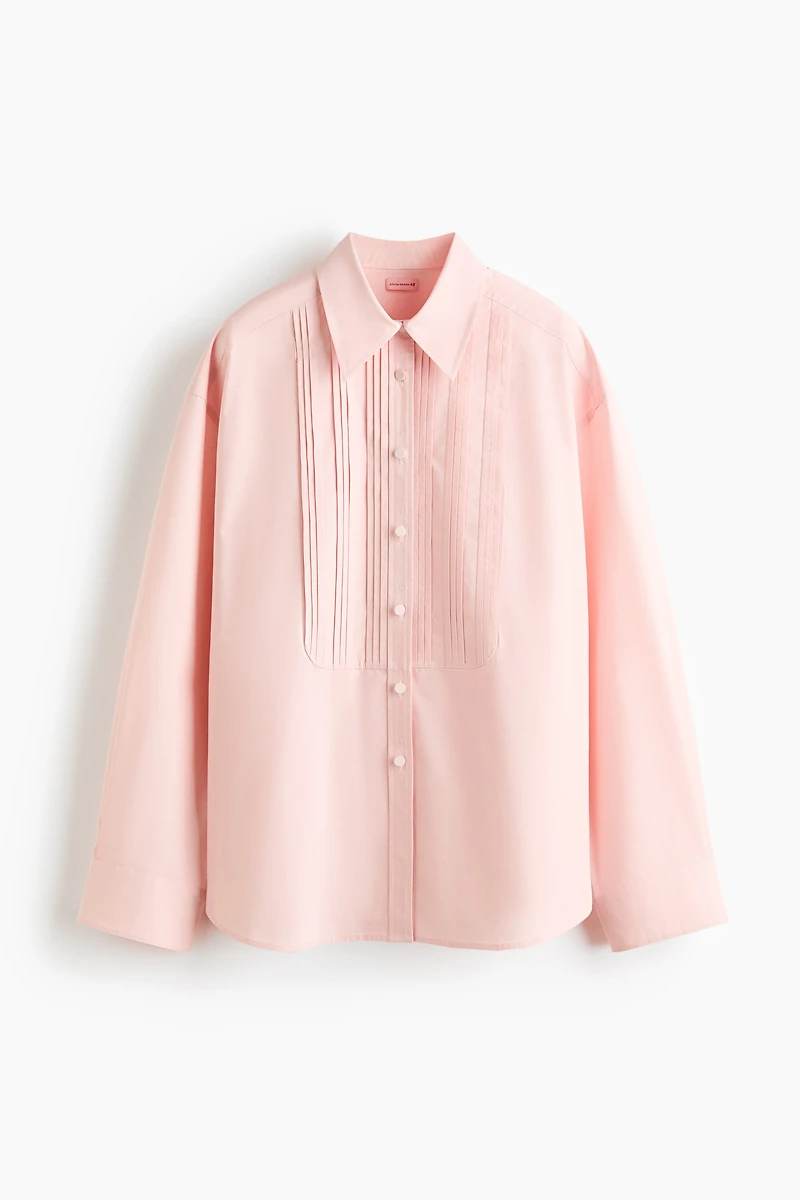 Bib-Front Poplin Shirt