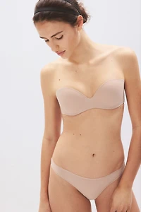 Padded Microfiber Balconette Bra