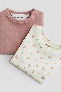 2-pack Ribbed Cotton Tops