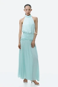 Draped Halterneck Dress